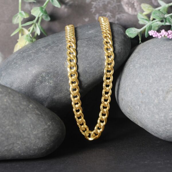 5.5mm 10k Yellow Gold Light Miami Cuban Chain - alternate view 4
