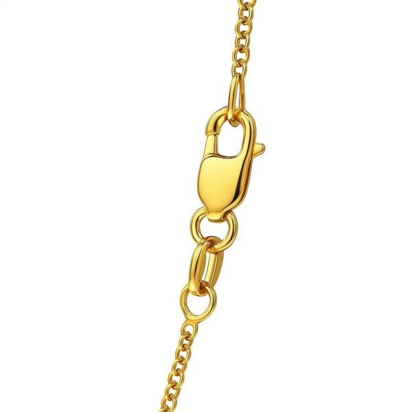 14k Yellow Gold Round Cable Link Chain (1.5 mm) - alternate view 4