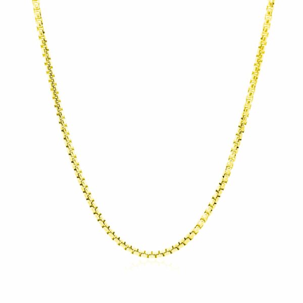 14k Yellow Gold Round Box Chain (1.8 mm) - alternate view 2