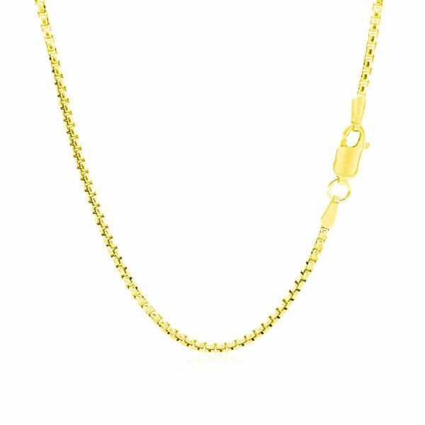 14k Yellow Gold Round Box Chain (1.8 mm) - alternate view 3