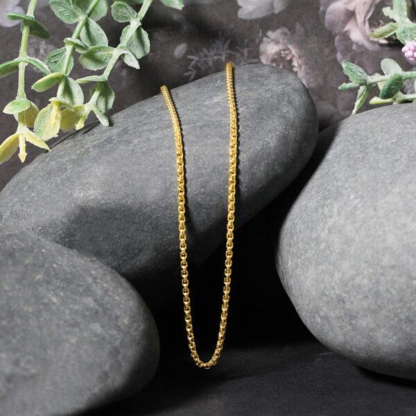 14k Yellow Gold Round Box Chain (1.8 mm) - alternate view 4