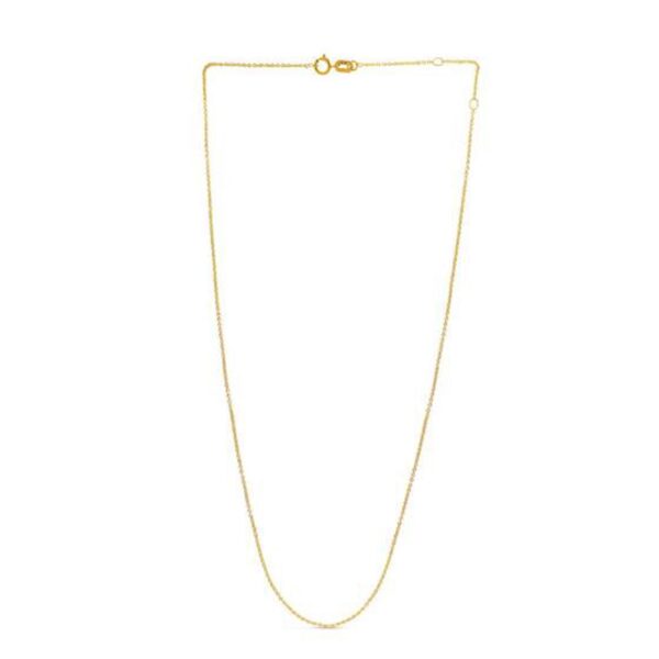 Adjustable Cable Chain in 14k Yellow Gold (0.97 mm) - alternate view 2