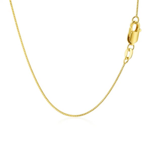 14k Yellow Gold Classic Box Chain (0.60 mm) - alternate view 3