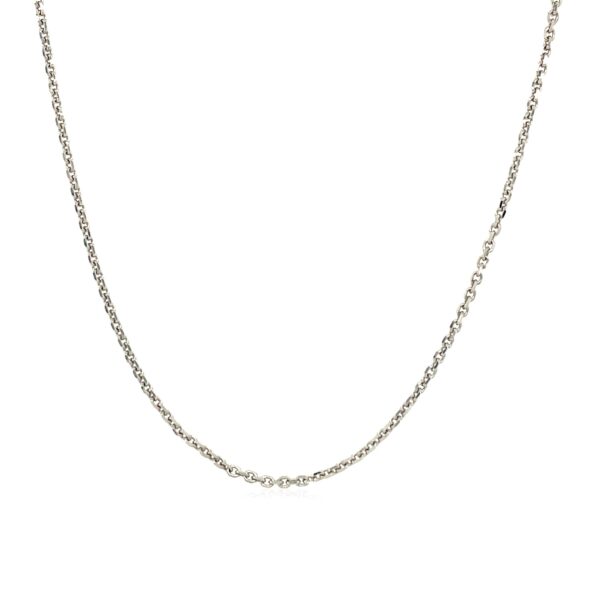 14k White Gold Adjustable Cable Chain (1.10 mm) - alternate view 2