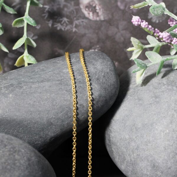 14k Yellow Gold Forsantina Lite Cable Link Chain (1.80 mm) - alternate view 4