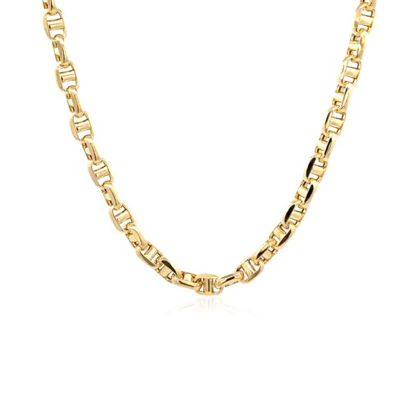14k Yellow Gold Anchor Chain (4.50 mm) - alternate view 2