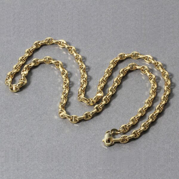 14k Yellow Gold Anchor Chain (4.50 mm) - alternate view 5
