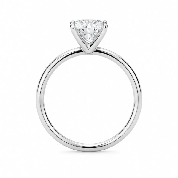 1 Carat Cushion Lab Grown IGI G/VS1 Diamond Solitaire Ring in 10K White Gold - alternate view 4