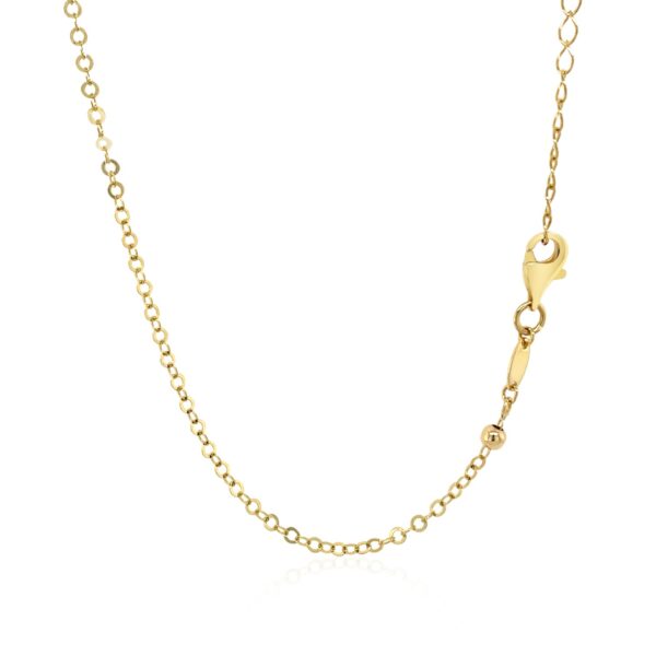 Choker Necklace with Hammered Beads in 14k Yellow Gold - alternate view 3