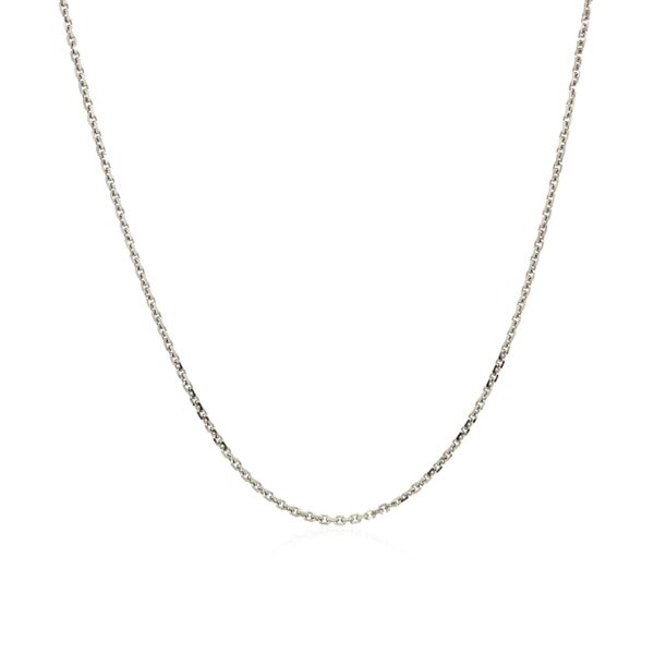10k White Gold Adjustable Cable Chain (1.10 mm) - alternate view 2