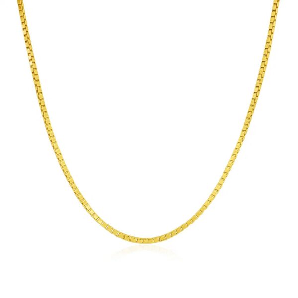 14k Yellow Gold Classic Box Chain (1.1 mm) - alternate view 2
