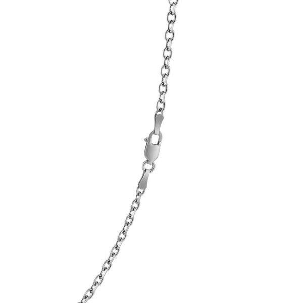 Sterling Silver Rhodium Plated Cable Chain (2.75 mm) - alternate view 4