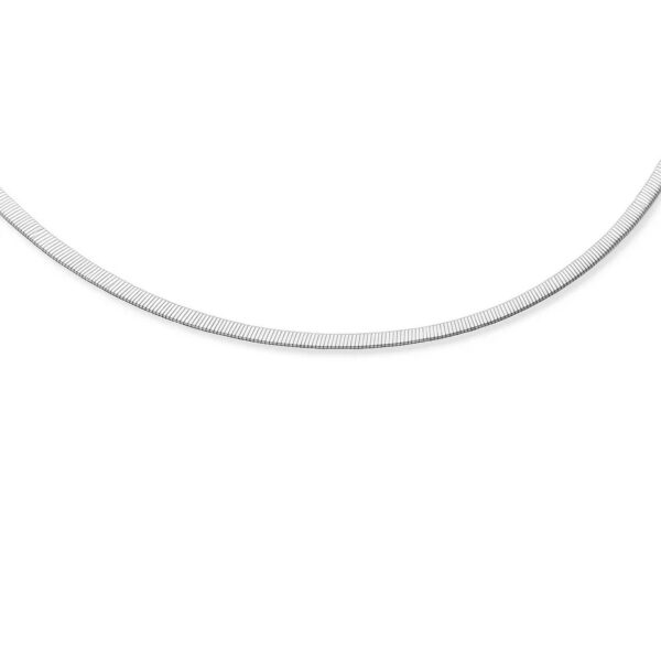 4.0mm 14k Two Tone Gold Reversible Omega Necklace - Two-Tone Gold - alternate view 4
