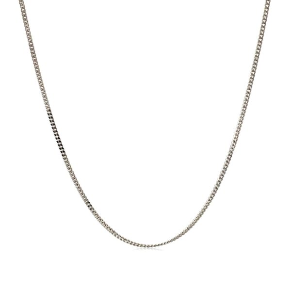 10k White Gold Gourmette Chain 1.0mm (1.00 mm) - alternate view 2