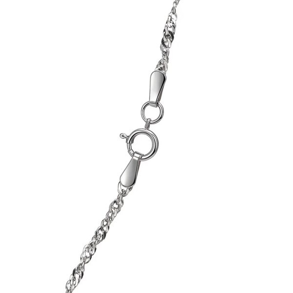 14k White Gold Singapore Chain (1.80 mm) - alternate view 4