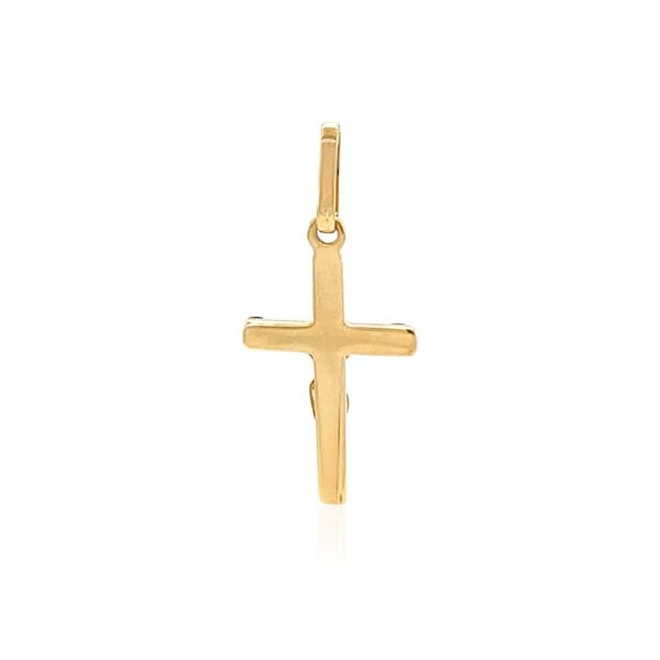 14k Two Tone Gold Crucifix Motif Pendant - Two-Tone Gold - alternate view 2