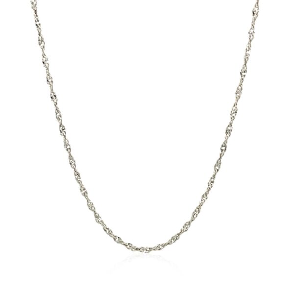 Sterling Silver 1.6mm Singapore Style Chain (1.50 mm) - alternate view 2