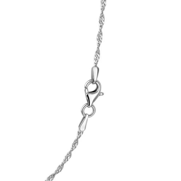 Sterling Silver 1.6mm Singapore Style Chain (1.50 mm) - alternate view 5