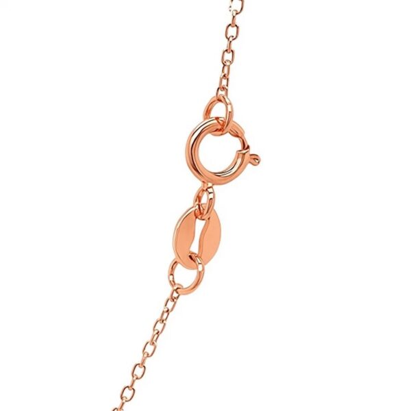 14k Rose Gold Diamond Cut Cable Link Chain (1.10 mm) - alternate view 4