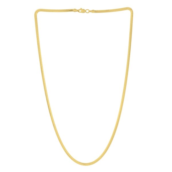 14K Yellow Gold Oval Snake Chain (2.60 mm) - alternate view 2