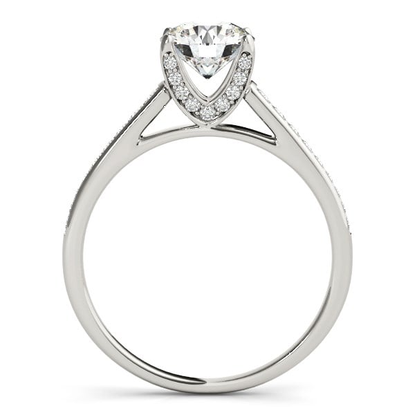 14k White Gold Diamond Engagement Ring With Cathedral Design (1 1/3 cttw) - alternate view 2