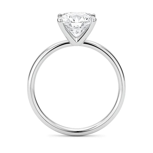 3 Carat Cushion Lab Grown IGI G/VS1 Diamond Solitaire Ring in 10K White Gold - alternate view 4
