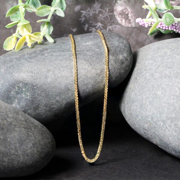 14k Yellow Gold Square Wheat Chain (1.80 mm) - alternate view 2