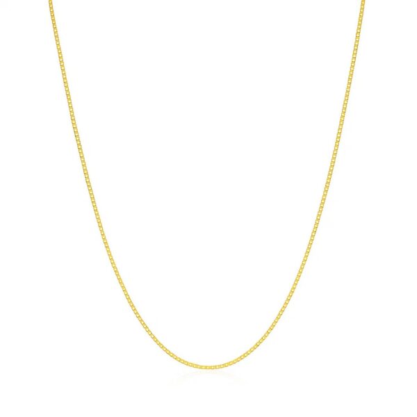 14k Yellow Gold Classic Box Chain (0.60 mm) - alternate view 2