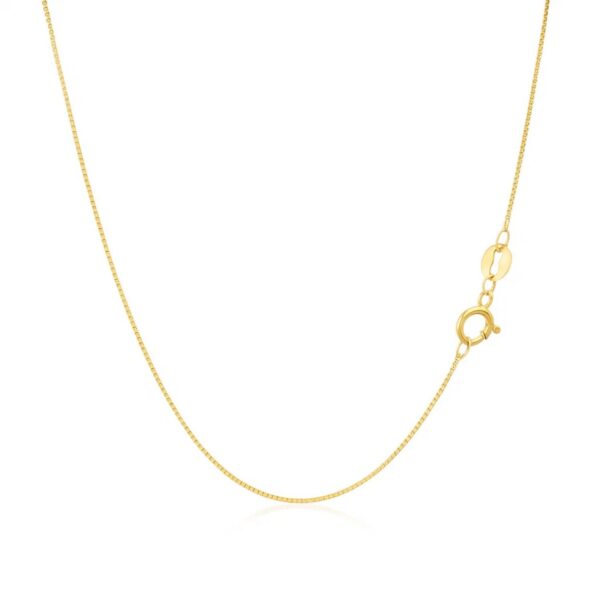 14k Yellow Gold Classic Box Chain (0.60 mm) - alternate view 3