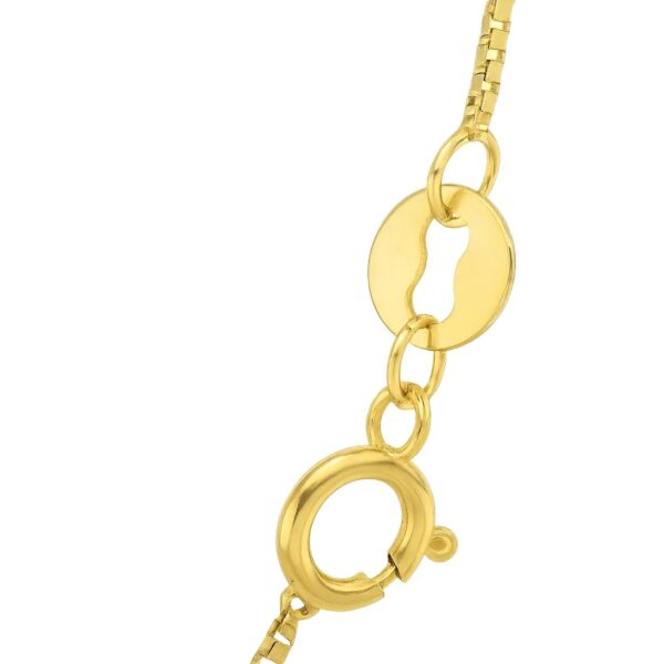 14k Yellow Gold Classic Box Chain (0.60 mm) - alternate view 4