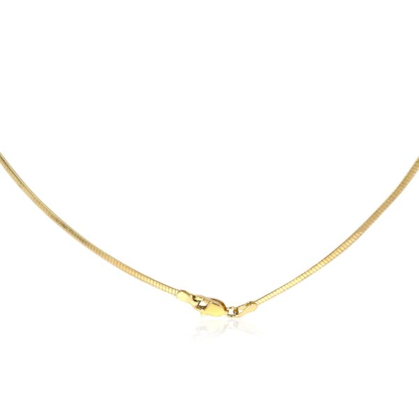 14k Yellow Gold Classic Omega Style Necklace (2.00 mm) - alternate view 3