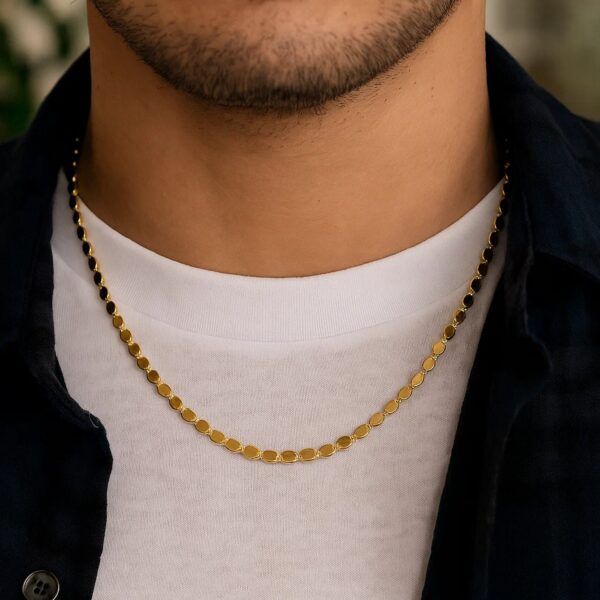 14k Yellow Gold Oval Mirror Chain (2.20 mm) - alternate view 3