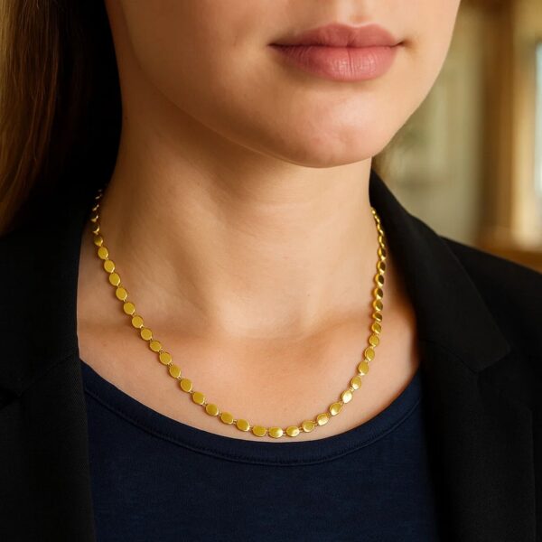14k Yellow Gold Oval Mirror Chain (2.20 mm) - alternate view 4
