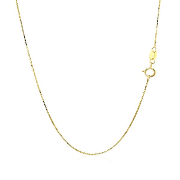 10k Yellow Gold Classic Box Chain (0.60 mm) - alternate view 3