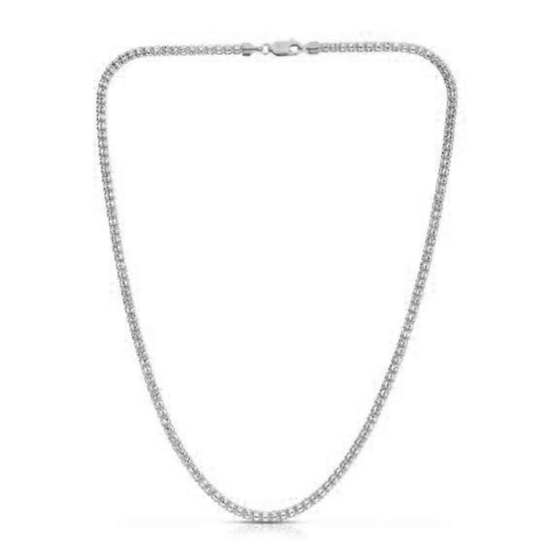 Ice Barrel Chain in 14k White Gold (3.14 mm) - alternate view 3