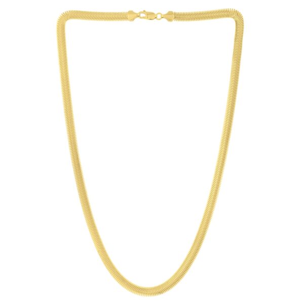 14K Yellow Gold Oval Snake Chain (5.30 mm) - alternate view 2