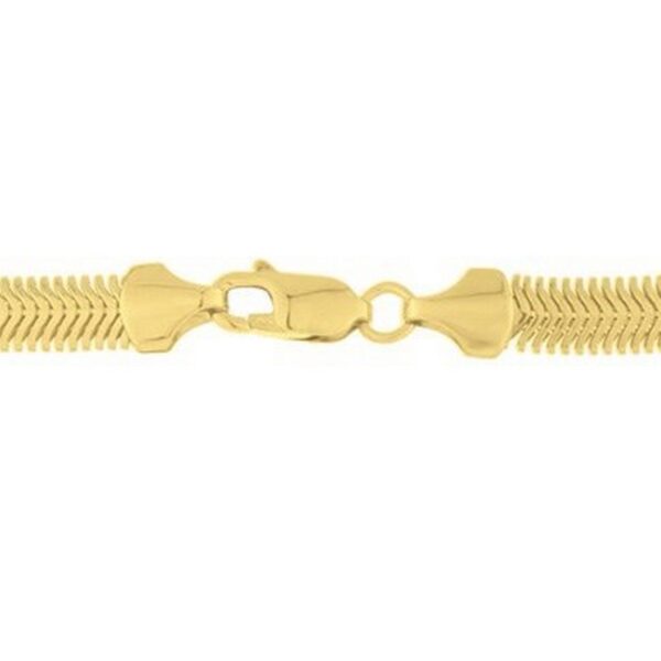 14K Yellow Gold Oval Snake Chain (5.30 mm) - alternate view 3