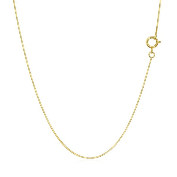 14k Yellow Gold Classic Box Chain (0.45 mm) - alternate view 3