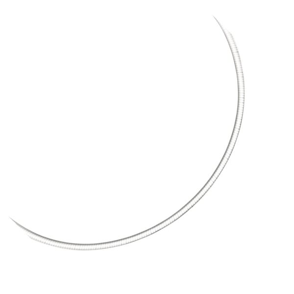 3.0 mm 14k Two Tone Gold Reversible Omega Necklace - Two-Tone Gold