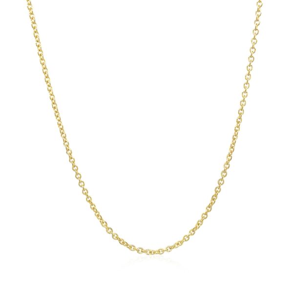 14k Yellow Gold Forsantina Lite Cable Link Chain (1.50 mm) - alternate view 2