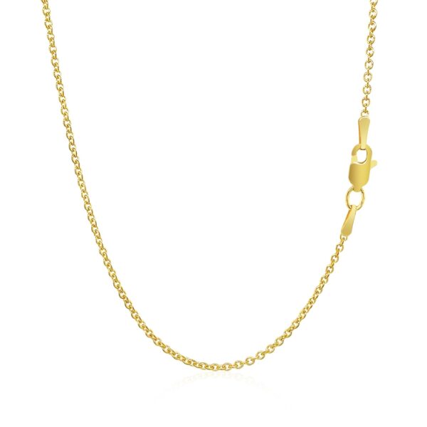 14k Yellow Gold Forsantina Lite Cable Link Chain (1.50 mm) - alternate view 3