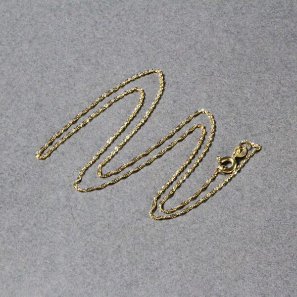 14k Yellow Gold Singapore Chain (1.10 mm) - alternate view 5