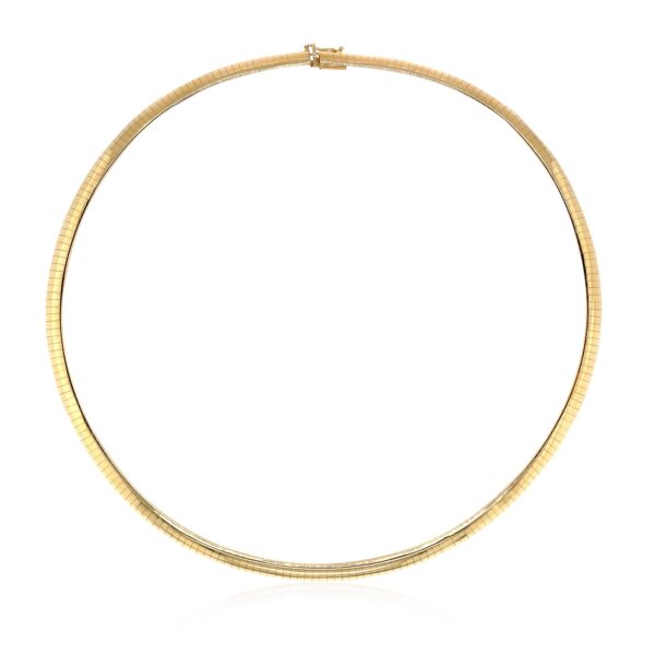 14k Yellow Gold Classic Omega Style Chain (6.00 mm) - alternate view 2