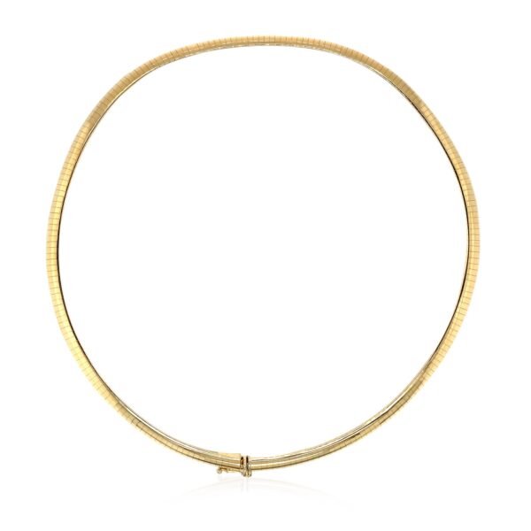 14k Yellow Gold Classic Omega Style Chain (6.00 mm) - alternate view 3