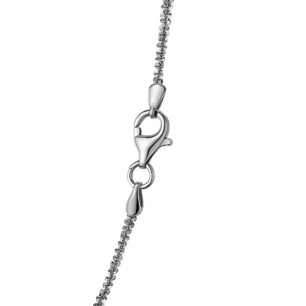 Rhodium Plated Sterling Silver Sparkle Style Chain (1.60 mm) - alternate view 4