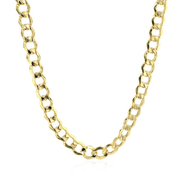 14k Yellow Gold Curb Chain (5.30 mm) - alternate view 2