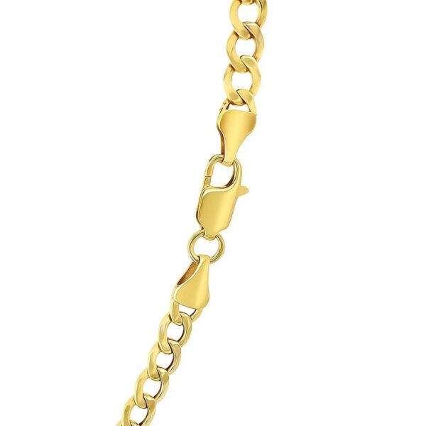 14k Yellow Gold Curb Chain (5.30 mm) - alternate view 5