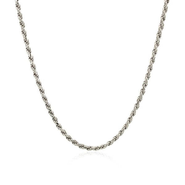 Sterling Silver 1.8mm Diamond Cut Rope Style Chain - alternate view 2