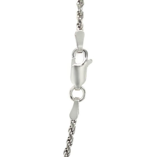 Sterling Silver 1.8mm Diamond Cut Rope Style Chain - alternate view 4