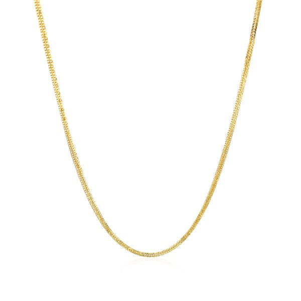 14k Yellow Gold Foxtail Chain (1.00 mm) - alternate view 3